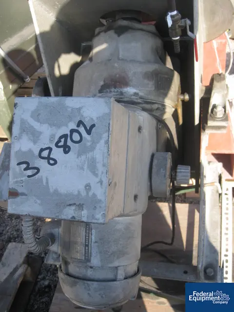 Dravo pelletizing disk, Stainless Steel, 14" diameter disk, on base w/.25 HP motor, #38802 - Image 2