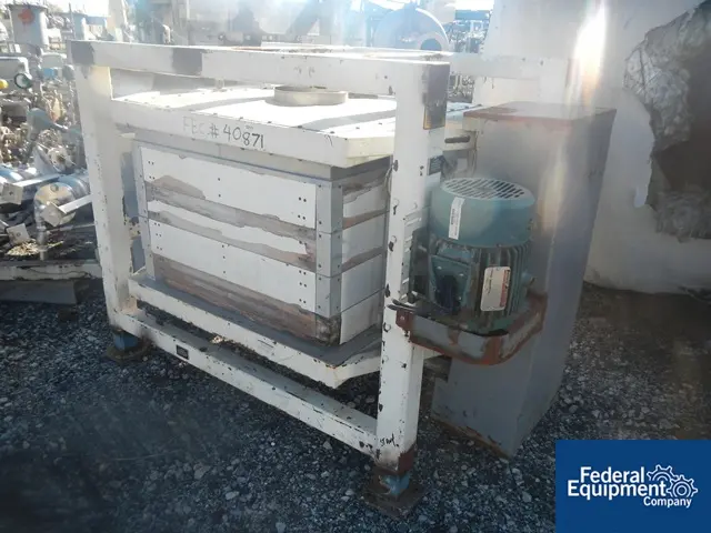 34" x 34" Great Western #711, sifter, 4-deck, on base w/1.5 HP, 230/460 V. motor, serial #2303, #40871 - Image 3