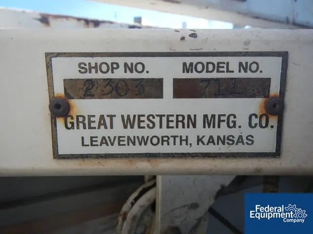 34" x 34" Great Western #711, sifter, 4-deck, on base w/1.5 HP, 230/460 V. motor, serial #2303, #40871 - Image 7