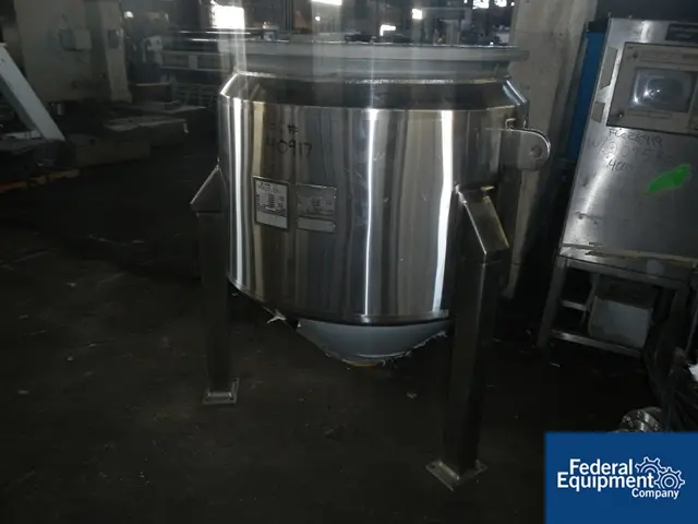 200 gallon Pfaudler reactor body, RX series, 39" dia.x33" straight side x 14" D cone bttm, 100 psi & FV @ - Image 1