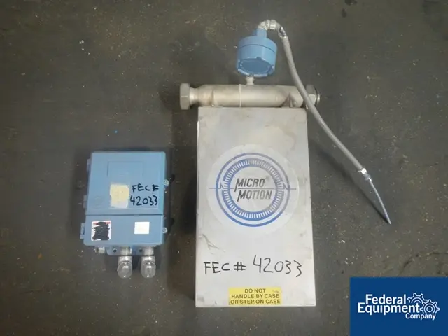 Micro Motion #DS-1509999, flow meter, Stainless Steel construction with transmitter, #42033 (7 available) - Image 1