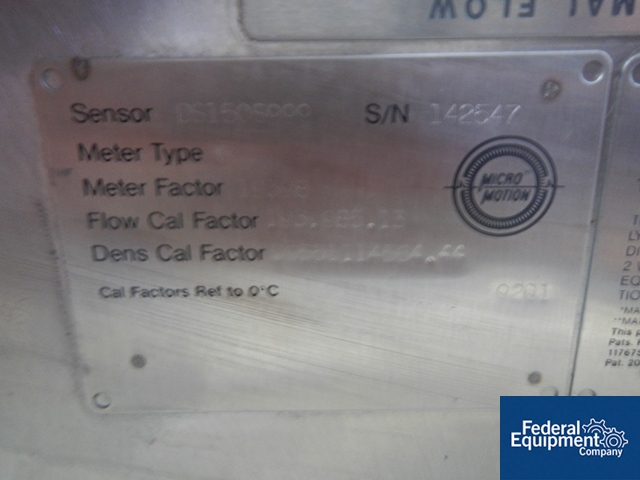 Micro Motion #DS-1509999, flow meter, Stainless Steel construction with transmitter, #42033 (7 available) - Image 4