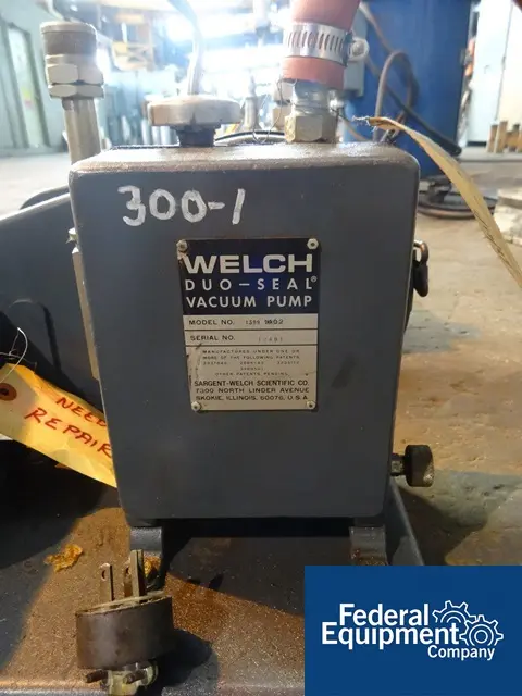 1.2 CFM, Welch #1399, 1/3 HP, 115 V., serial #14061 & #12481, (1) lot of (2 available), #42583 - Image 6