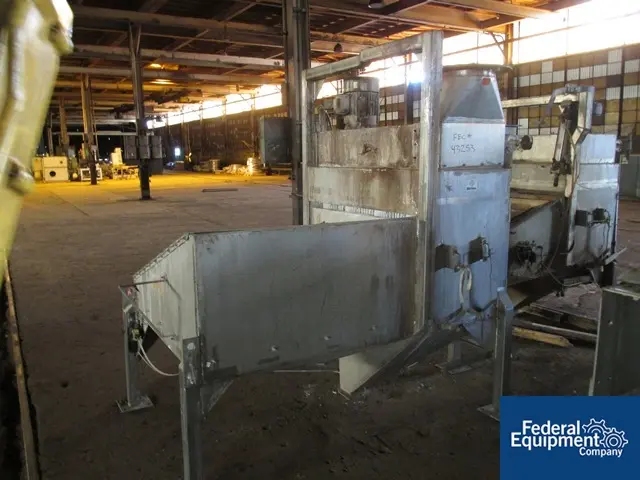 Dump Station, Young #10X8-C, Stainless Steel bag dump, 5" x 5" dump area, integrally mtd.dust filter - Image 2