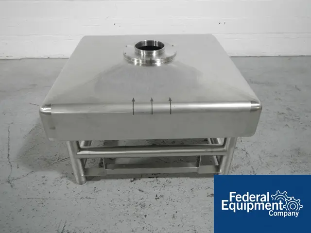 17 cu.ft., GEA, Stainless Steel 500 liter bin, 48" x 48" x 6" straight side x 12" cone bottom, 8" top/8" - Image 2