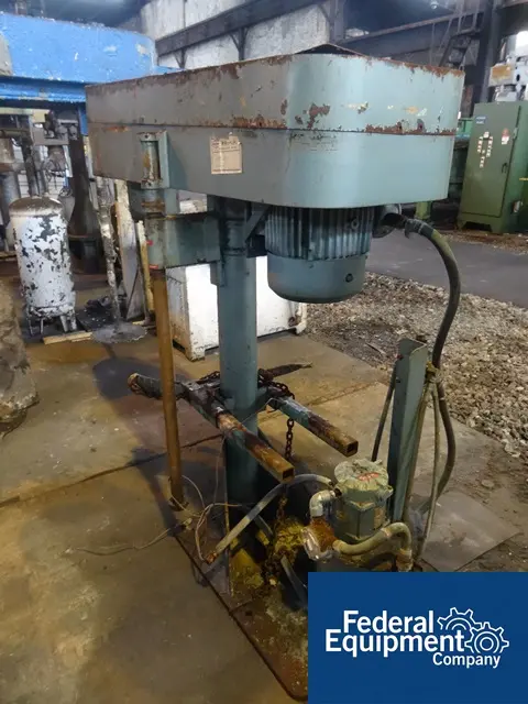 7.5 HP Myers #500E-7.5, Stainless Steel shaft, barrel clamp, 230/460 V. explosion proof, vari-speed, hyd.lift - Image 5
