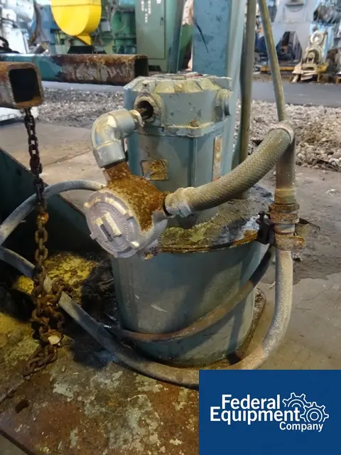 7.5 HP Myers #500E-7.5, Stainless Steel shaft, barrel clamp, 230/460 V. explosion proof, vari-speed, hyd.lift - Image 8