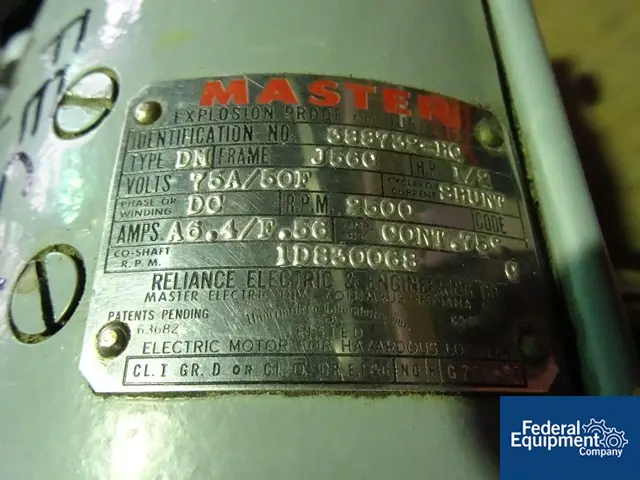 Atlantic Research Helicone #2CV, Stainless Steel Mixer, 15-150cc capacity, 1/2 HP mtr.dr, less mixing - Image 7