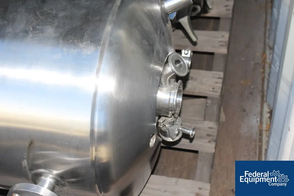 13.20 gallon Allegheny Bradford, Stainless Steel reactor, 50 liter, 50 psi & FV @ 302° int, jacketed 100 psi - Image 3