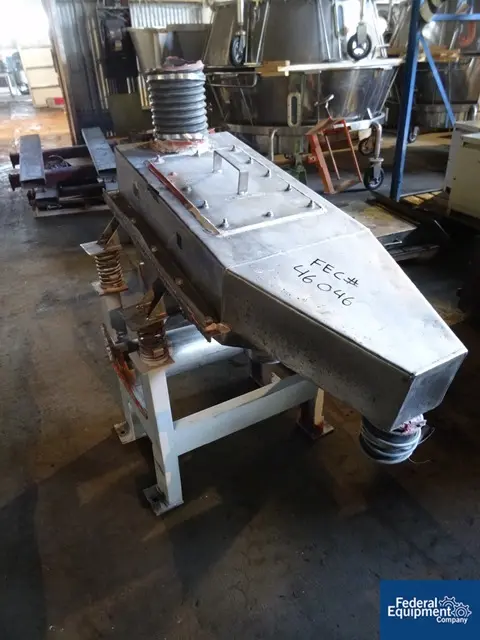 16" x 28" Martin #CD18.910, Stainless Steel Vibro-Screener, sgl.deck on stand, 35 KW, 230/460 V.vibro motor - Image 2