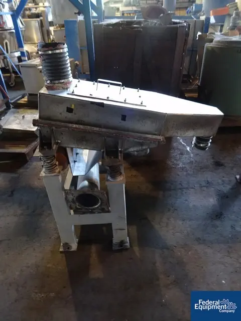 16" x 28" Martin #CD18.910, Stainless Steel Vibro-Screener, sgl.deck on stand, 35 KW, 230/460 V.vibro motor - Image 3