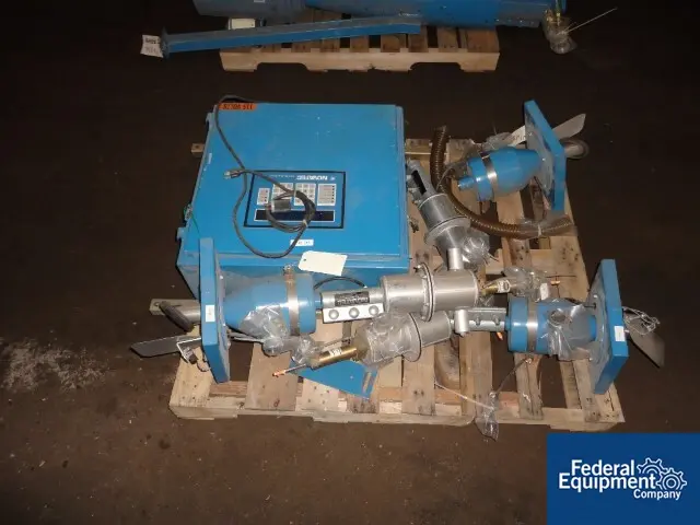 Novatec #MCS-206, 3 material volumetric blend.system, pneu.receivers, inline fines filter #MGBBS-3, Micro - Image 8