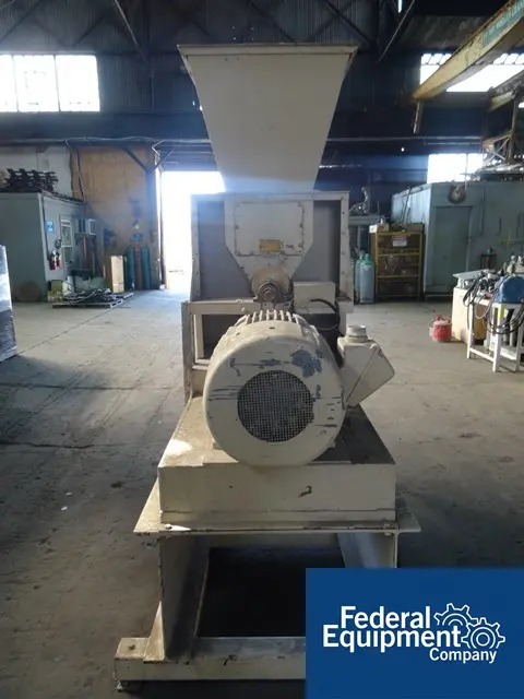 Jacobson #P2400-FF, Carbon Steel Full Circle Mill, 24" dia.grind.chember, 6" screw feeder, w/hopper, 60 HP - Image 2