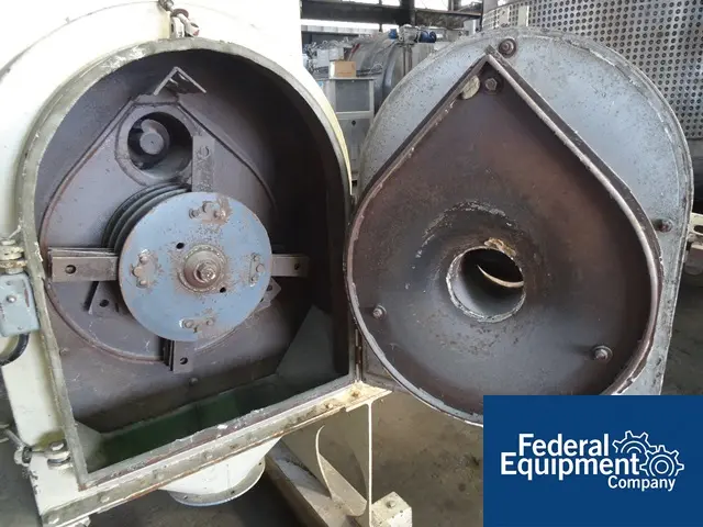 Jacobson #P2400-FF, Carbon Steel Full Circle Mill, 24" dia.grind.chember, 6" screw feeder, w/hopper, 60 HP - Image 6