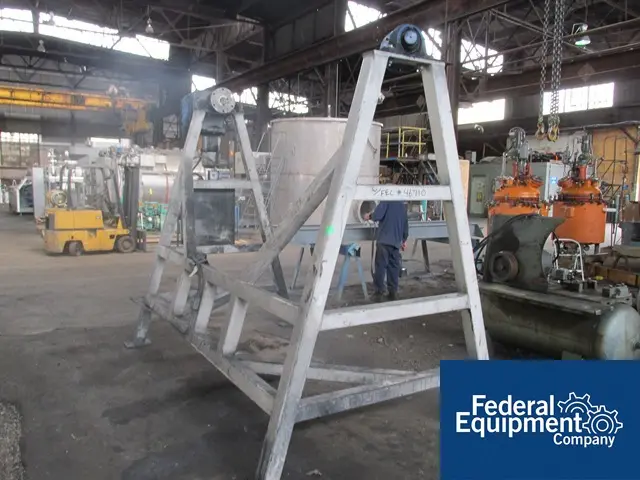 50 cu.ft. Lowe Industries #CV50-H, 304 Stainless Steel, 18" feed ports w/covers, on stand w/5 HP, 230/460 - Image 8