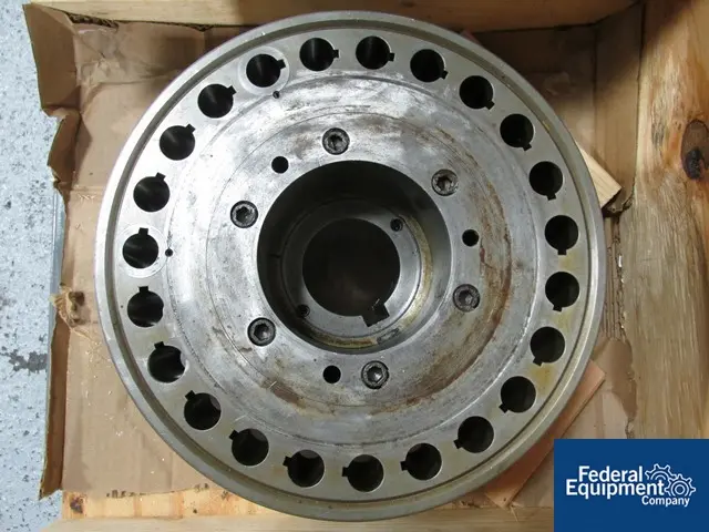 Manesty #Betapress Turret, 23-station, keyed up.punch guides, dies scrws, lower punch retainers/felt lube - Image 3