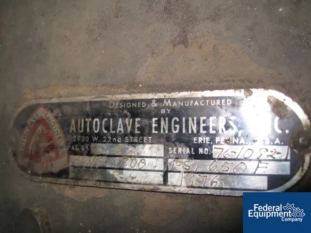 Autoclave Engineers, Stainless Steel reactor, 1 liter, 5800 psi @ 650°F, 7-turns int.coil, elec.heated - Image 7