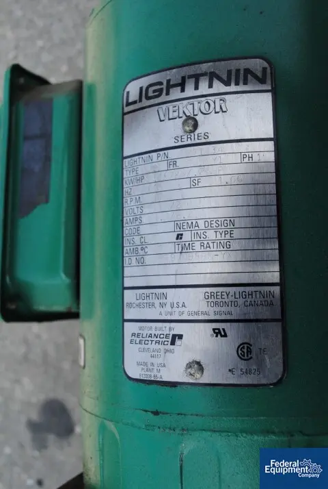 .25 HP Lightnin #Vektor, Agitator, Mixer, #47477 - Image 2