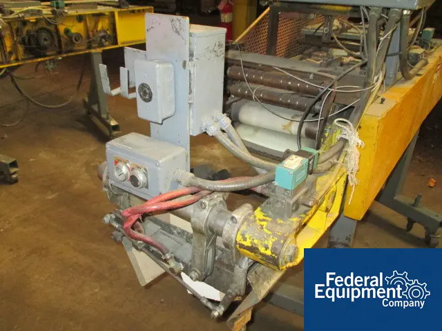 GEC #403, folder, 11" W, 3-fold in web direction, stacking bin & stack drop, 460 V., 3-phase, #47661 - Image 7