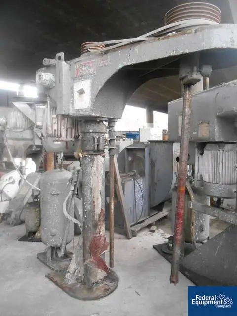 50 HP Cowles, Stainless Steel disperser, shaft & blade, air over oil hydraulic lift w/air tank, 230/460 - Image 1
