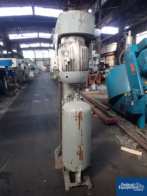 50 HP Cowles, Stainless Steel disperser, shaft & blade, air over oil hydraulic lift w/air tank, 230/460 - Image 4