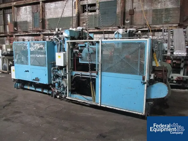 Lyle #125FT, thermoformer, dual forming stations, 29" W x 25" L platens, 5" stroke, 7' L oven, control panel - Image 1