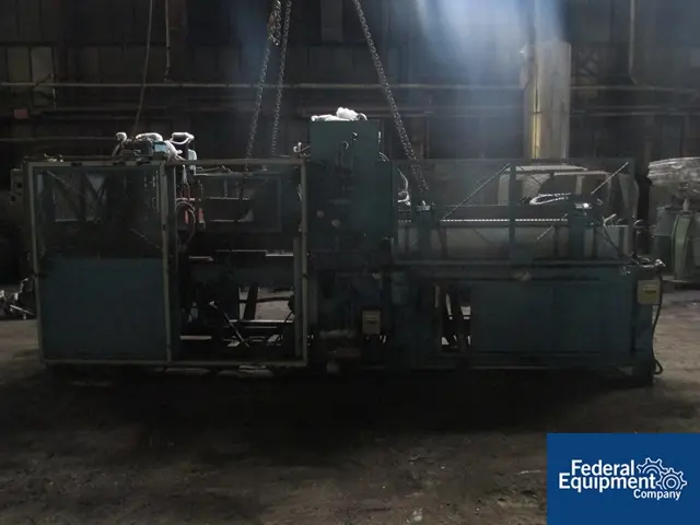 Lyle #125FT, thermoformer, dual forming stations, 29" W x 25" L platens, 5" stroke, 7' L oven, control panel - Image 4