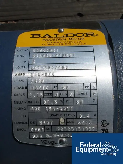 16 GPM @ 291' TDH, Grundfos #CR3-13-U-FGJ-A-U-HOOV, Stainless Steel, 195°F max.temp, 3 HP, 230/460 V, #47560 - Image 5