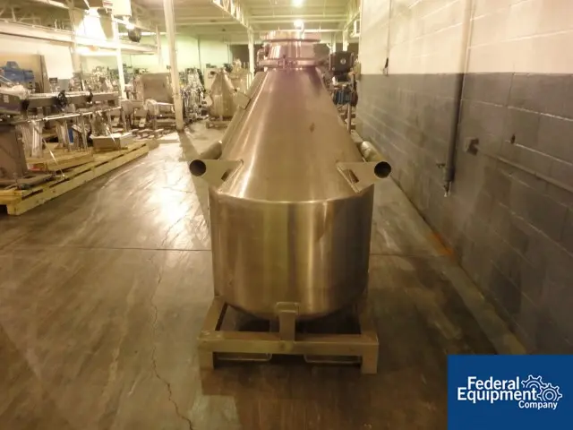 21.18 cu.ft., LB Bohle, 600 liter 316L Stainless Steel Bin, 8" outlet w/pneumatically operated butterfly - Image 2