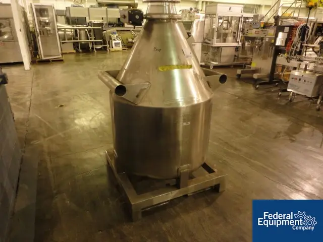 21.18 cu.ft., LB Bohle, 600 liter 316L Stainless Steel Bin, 8" outlet w/pneumatically operated butterfly - Image 4