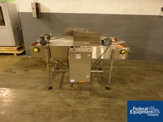30" x 64" NJM / CLI #TACO-5014, Biflow conveyor, individual .5 HP DC conv.drives, 15" W slat conveyors, 2003 - Image 1