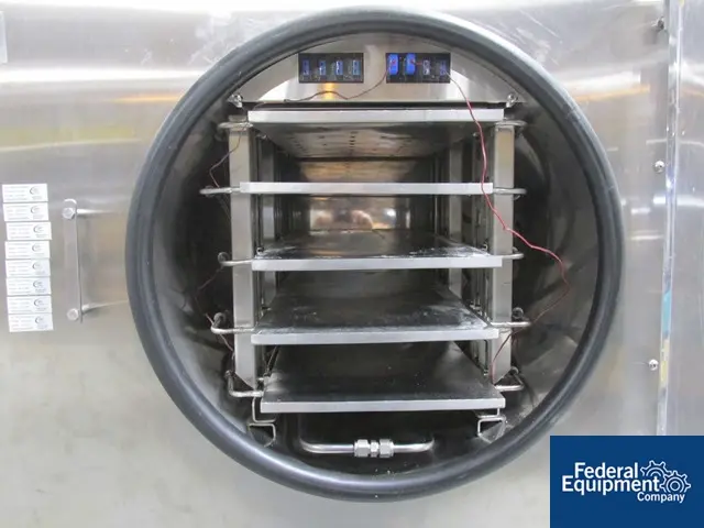 10" x 20.5" Virtis #Genesis-XL, freeze dryer, 6.12 sq.ft., Stainless Steel, (4) 10" W x 20.5" D shelves rated - Image 6