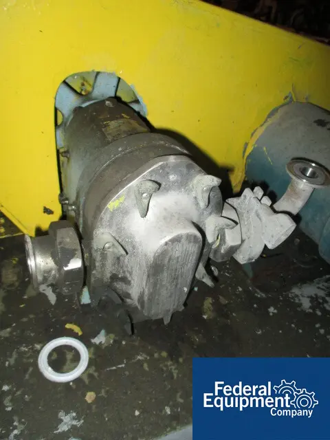Waukesha #3, Stainless Steel Rotary Lobe Pump, 3/4 HP Motor, serial #D075503, #46884 - Image 2