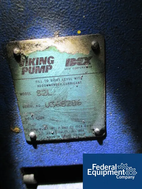 Viking #Duralobe, Stainless Steel Rotary Lobe Pump, positive displacement, 2" in/outlets, 5 HP, #46948 - Image 5