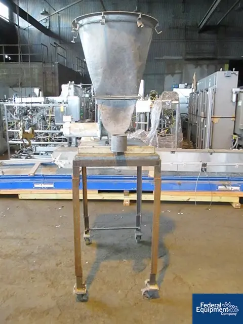 Cart, K-Tron #F-1, 2" dia.x 24" L screw, Stainless Steel, Carbon Steel cart, 52" discharge hgt, .5 HP DC - Image 4