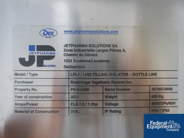 JetPharma Isolator #LFI-1, #2770-3 - Image 2