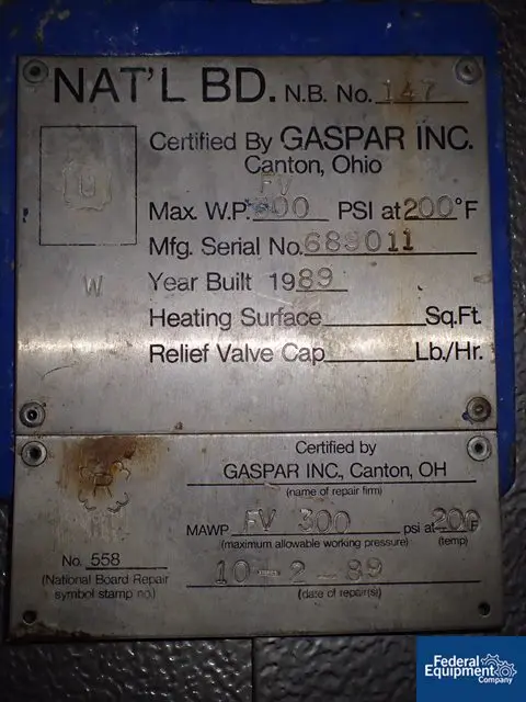 20 gallon Gaspar reactor, #2856-12 - Image 2