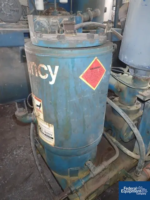 196 cfm @ 29.9" Hg., Quincy #QSVB10WN3C, vacuum pump, 230/460 V., 10 HP, s/n #38145, used, #2877-22 - Image 8