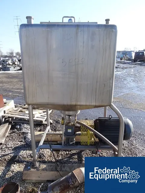 APV Crepaco Liquefier mixer, stainless steel, 200 gallon capacity, 40" x 40" x 34" straight side mixing - Image 3