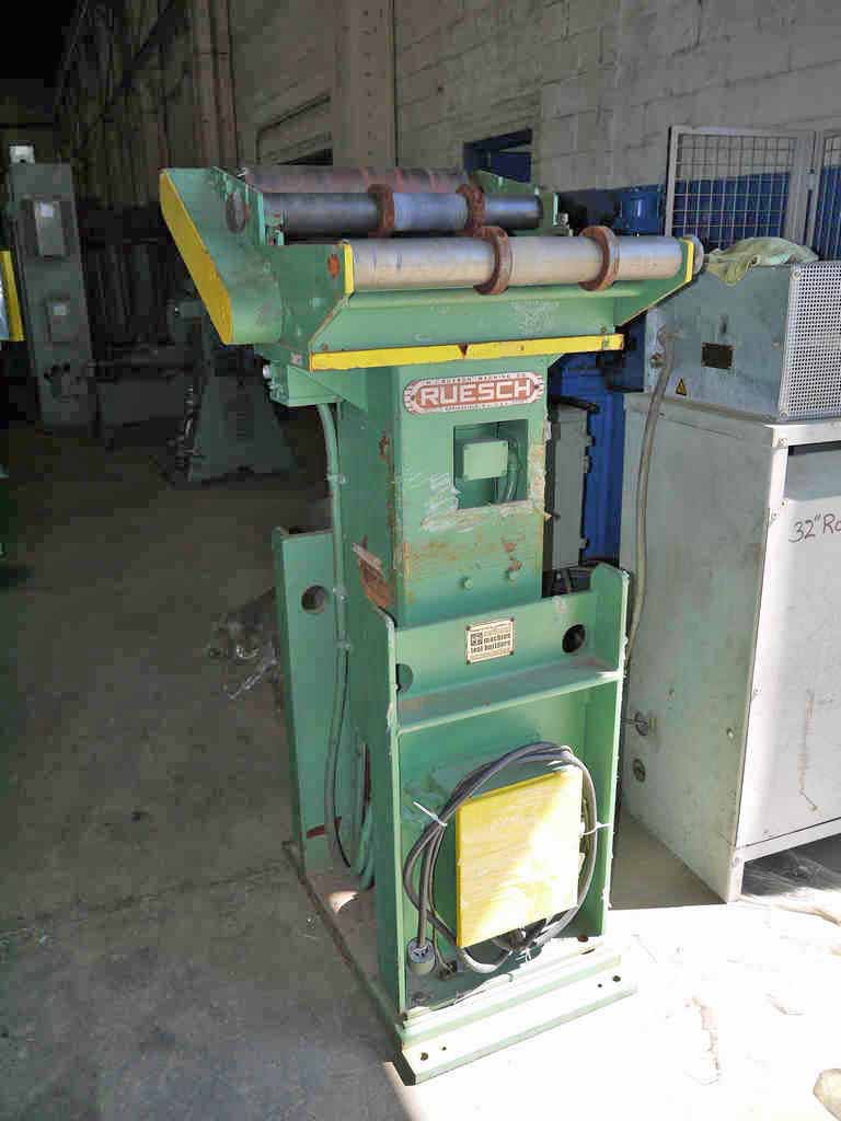 Ruesch, rewind tension bridle, entry separator tooling bars, 5" diameter x 20" face bridle rolls - Image 1