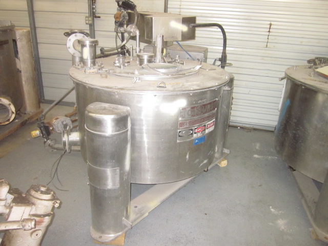 40" x 20" Tolhurst #161, 1260 RPM, perforated bowl, basket type, motor drive, #94609 - Image 1