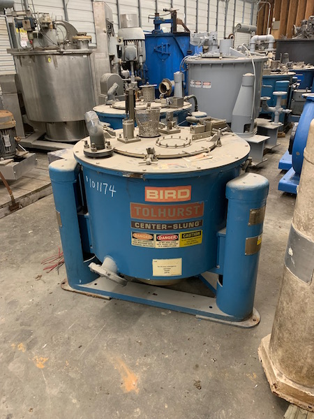 30" x 12" Ketema #Centerslung, 3/1.5 HP, 1670 RPM, perforated bowl, basket type, motor drive, #101174 - Image 1