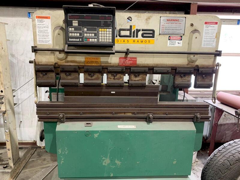 32 Ton, Adira #QHA-3215, hydraulic press brake, up-acting, 5' overall, 43.3" between housing, Hurco 2-Axis - Image 1