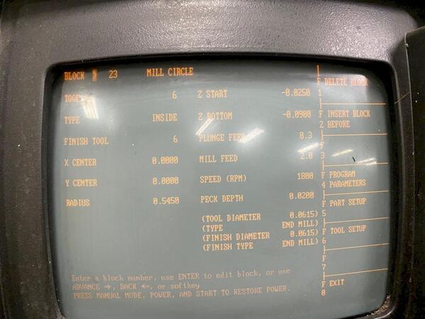Hurco #Hawk-5M, 3-Axis CNC vertical mill, Ultimax 3 controls, 13" x42" table, 5 HP, 1996 - Image 3