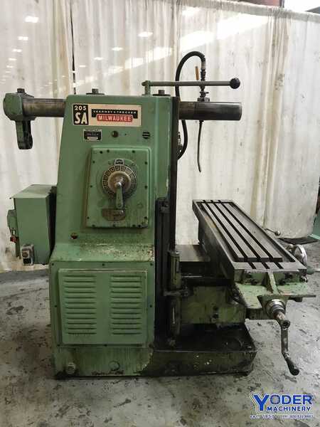 Kearney & Trecker #205SA, horizontal mill with vertical head, #12" x50" table, 5 HP, #72819 - Image 10