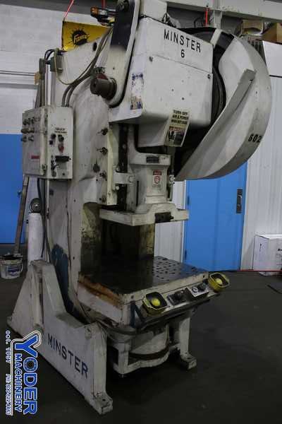 60 Ton, Minster #6, OBI press, 6" stroke, 13" Shut Height, 3" adj., air clutch, 90 SPM, #72698 - Image 1