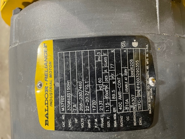 Cincinnati #RBE-9, 7 HP, Belt Drive, almost new condition, $2000 - Image 2