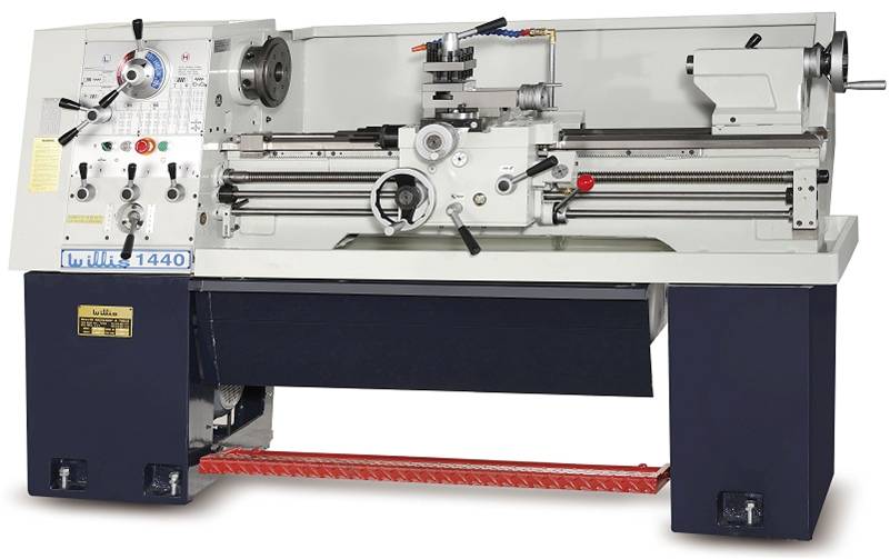 14"/22" x 40" Willis #1440, 1-5/8" bore, 70-2000 RPM, inch/metric, 5 HP, D1-5, foot brake - Image 1