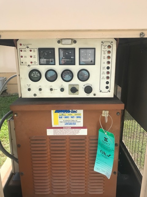 80 KW Kohler /J Deere, diesel generator set, 500 gal base tank, custom weatherproof enclosure, block heater - Image 8