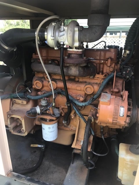 80 KW Kohler /J Deere, diesel generator set, 500 gal base tank, custom weatherproof enclosure, block heater - Image 10